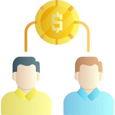 Dolar işareti simgesi, vektör tasarımı