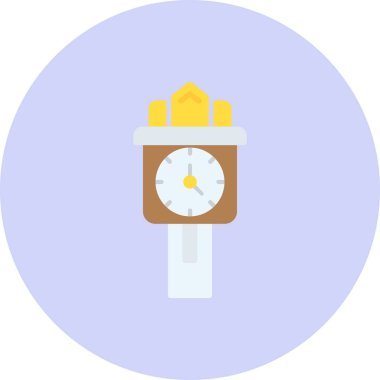 Saat simgesinin vektör illüstrasyonu