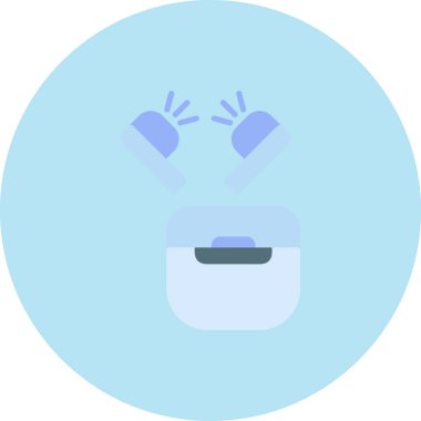 dondurma düz simgesi, vektör, illüstrasyon