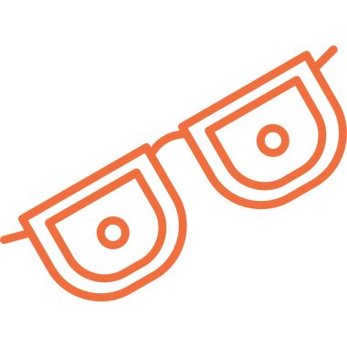 Gözlük. Web simgesi basit tasarım