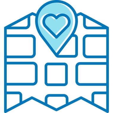 kalp simgesi, vektör illüstrasyonu