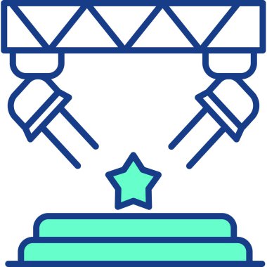 ödül madalyası modern simge, vektör illüstrasyonu