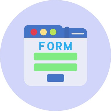 Web arayüzü simgesi, vektör illüstrasyonu