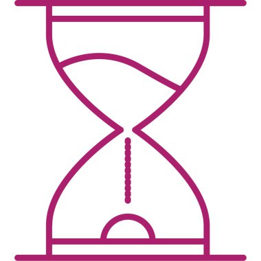 Kum saati ikonu. vektör illüstrasyonu