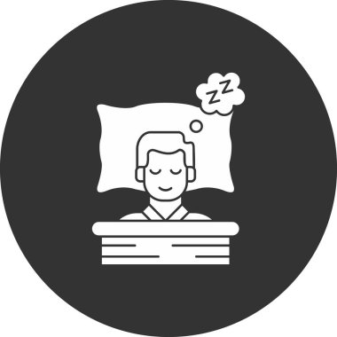 uyku simgesi, vektör illüstrasyonu