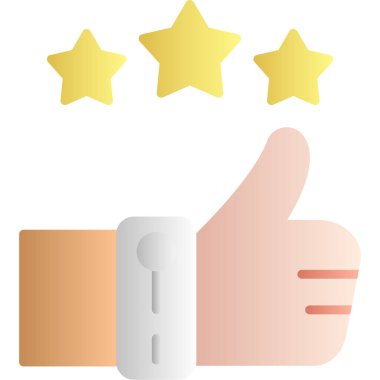 Baş parmaklı bir simge ile el