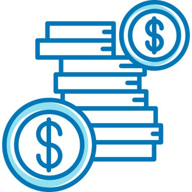 Para kitap vektör simgesi