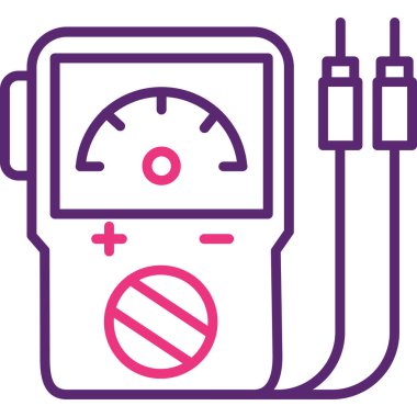 Bir araba simgesinin vektör illüstrasyonu