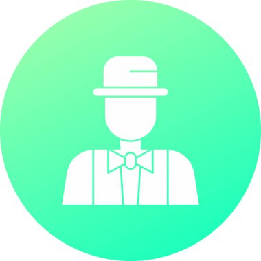 Modern insan simgesinin vektör illüstrasyonu