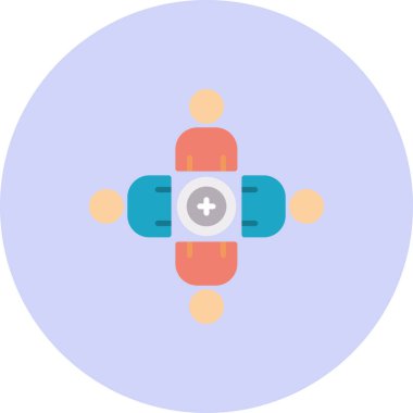 İş ve finans simgesinin vektör illüstrasyonu