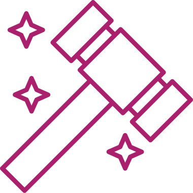 Sihirli bir değneğin vektör çizimi