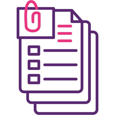 Kontrol listesi simgesi olan pano, basit vektör illüstrasyonuName