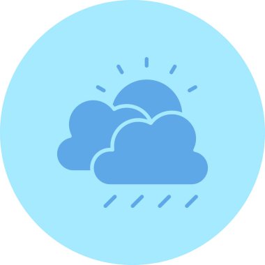 Bulut. Web simgesi basit illüstrasyon