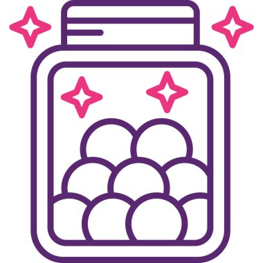 Bir yemek kavanozunun vektör çizimi