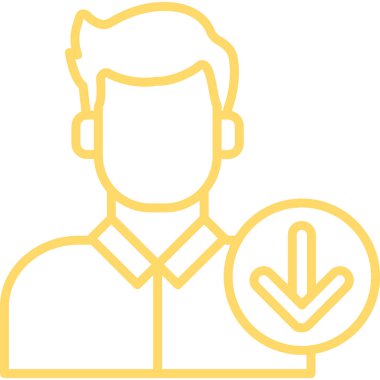 Avatar Adam simgesi. Beyaz arkaplanda izole edilmiş web tasarımı için erkek vektör simgesi