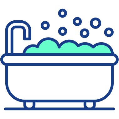 Küvet. Web simgesi basit illüstrasyon