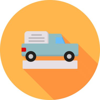 - Araba. Web simgesi basit illüstrasyon