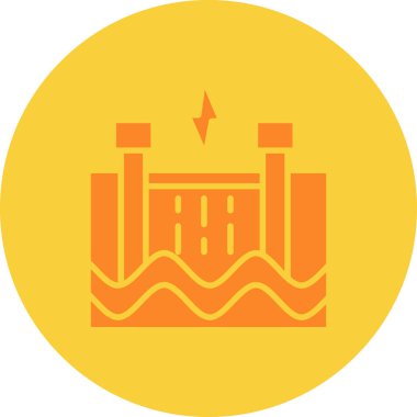 Modern yapı simgesinin vektör illüstrasyonu