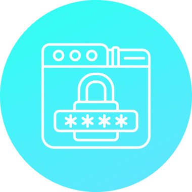 ikon vektör illüstrasyonunu kilitle