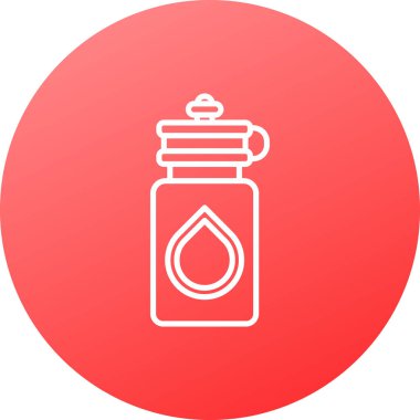 Bir şişe simgesinin vektör illüstrasyonu