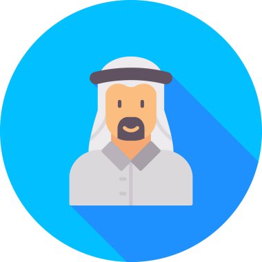 Düz biçimdeki Arap Adam simgesi