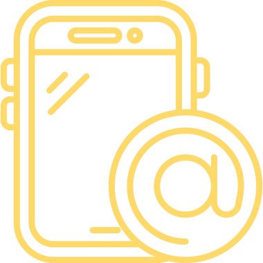 cep telefonu simgesi, basit vektör illüstrasyonu