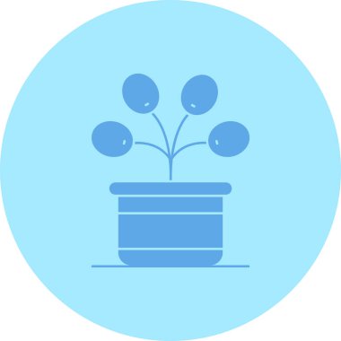 Çiçek. Web simgesi basit illüstrasyon