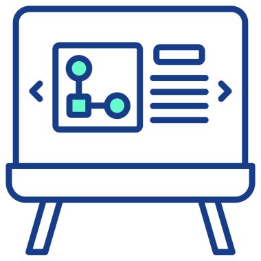 Veri. Web simgesi basit illüstrasyon