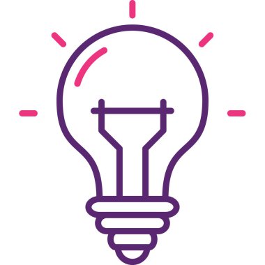 ampul simgesi vektör illüstrasyonu