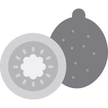 kiwi meyve düz simgesi düz stil