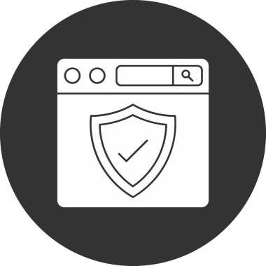 Web simgesi vektör illüstrasyonu