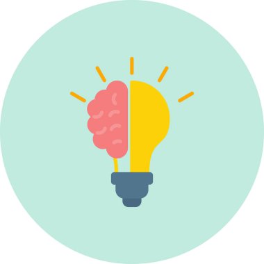 ampul vektör simgesi modern basit illüstrasyon