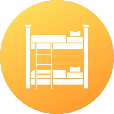 yatağın simgesi basit moda