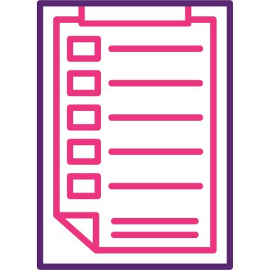 Listesi simgesini, basit vektör çizim