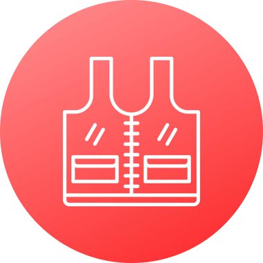 Beyaz çizgi futbol gol stratejisi simgesi beyaz arkaplanda izole edildi. Futbol gol başarısı. Oyun düzeni. Kırmızı daire düğmesi. vektör