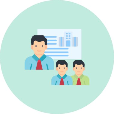 İş ve finans simgesinin vektör illüstrasyonu