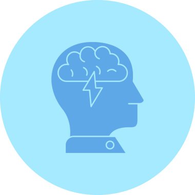 beyin ikonu vektör illüstrasyonu