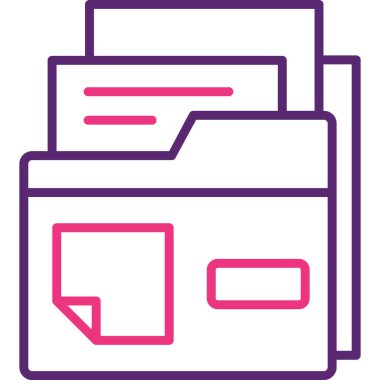 dosya biçimi simgesi, vektör illüstrasyonu