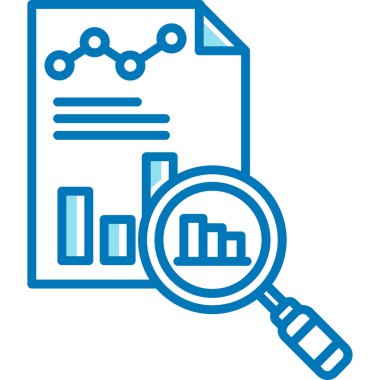 Analiz çizelgesi simgesi - taslak biçimi