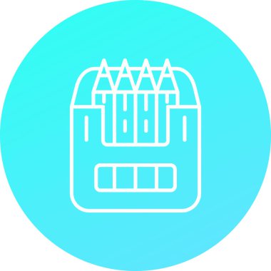 Bir b eksikliği simgesinin vektör çizimi