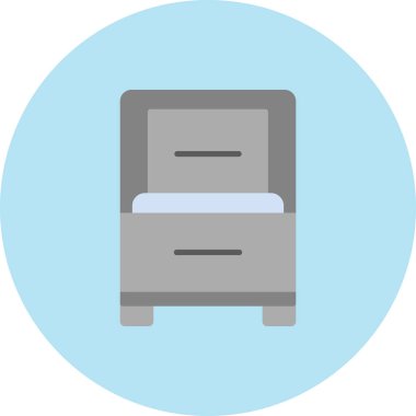 Ofis. Web simgesi vektör illüstrasyonu