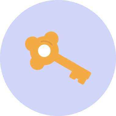 Anahtar simgesi vektör illüstrasyonu