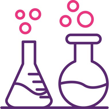 laboratuvar simgesi vektör illüstrasyonu