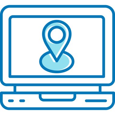 Harita konumu. Basit illüstrasyon