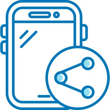 Akıllı telefon. Web simgesi basit illüstrasyon