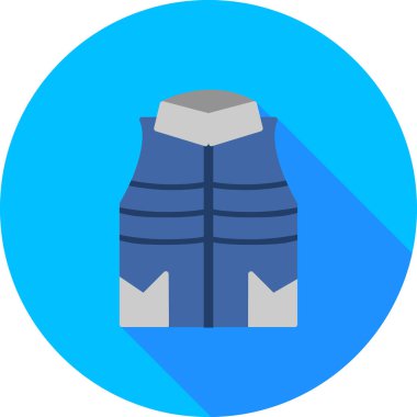 Yelek moda ikonu düz stil