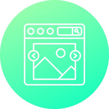 Modern çamaşır makinesi simgesinin vektör çizimi