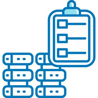 Veritabanı Sunucusu. Basit illüstrasyon