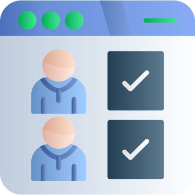 kullanıcı. Web simgesi basit illüstrasyon