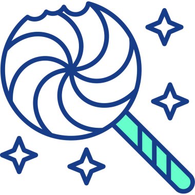 Lolipop. Web simgesi basit illüstrasyon